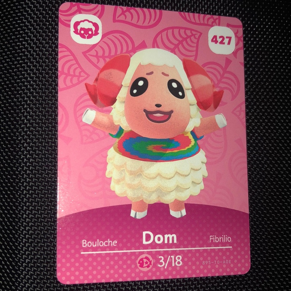Animal Crossing amiibo - Dom - card 427